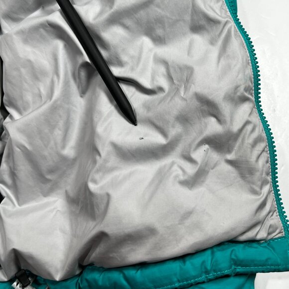 The North Face Womens Nuptse 2 Jacket Small Green 700 Down Winter Puffer Coat - Picture 12 of 14